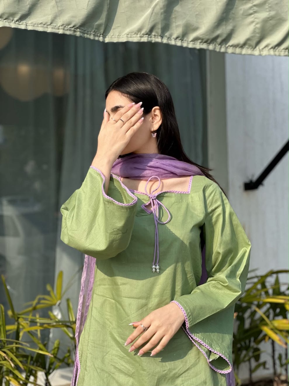 Dual Farshi Embroidered 3pc