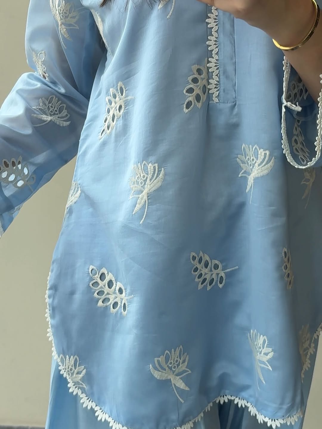 Ocean Sky Embroidered 2pc