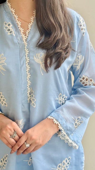 Ocean Sky Embroidered 2pc