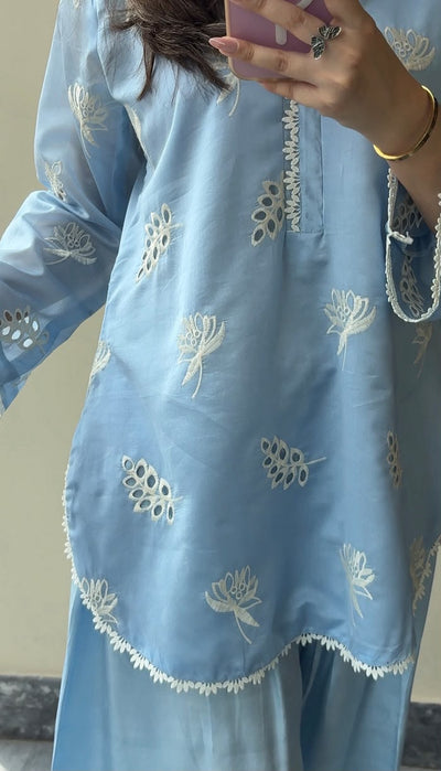 Ocean Sky Embroidered 2pc