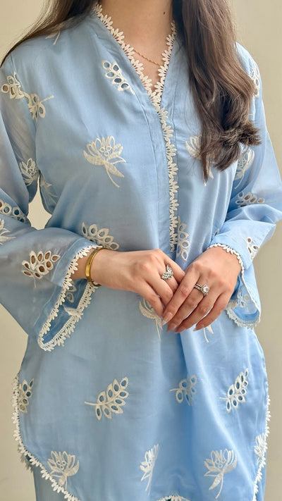 Ocean Sky Embroidered 2pc