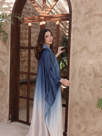 Ocean Double-Tone Kaftan Set