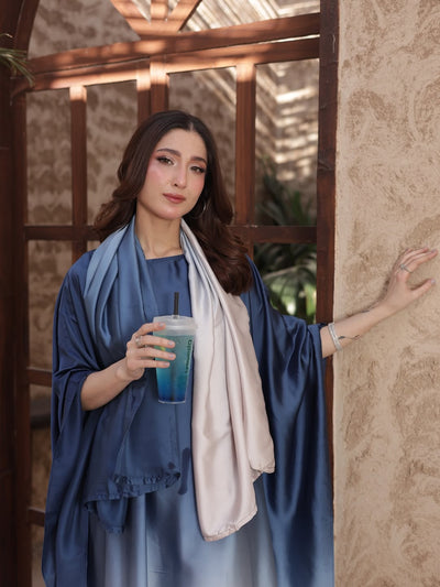 Ocean Double-Tone Kaftan Set