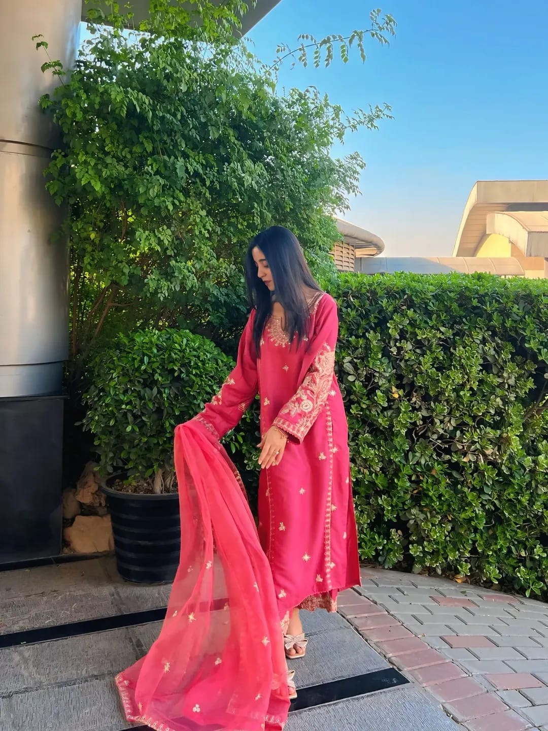 PINK OPAL EMBROIDERED 3PCS
