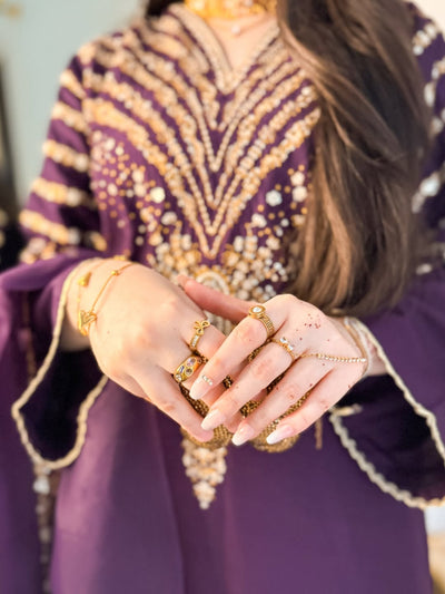 Luxe Purple Embroidered 3pc