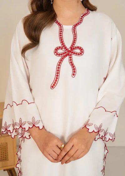Bow Embroidered 3Pc